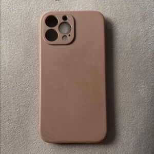 Brown Silicone iPhone 13 ProMax Case